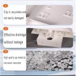 Heytaful Lab Drying Racks for Lab Glassware and Bottles Wall Mounted Test Tube Dryer Detachable PP Lab Rack White (Small 27pegs)