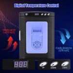 Reptile Egg Incubator, 25L Portable Science Laboratory Incubator, Cooling and Heating 10°C-60°,Reptile Incubator with Handle, Digital Incubator for Small Reptiles,Black