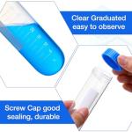 Konohan 200 Pack 50ml Polypropylene Centrifuge Tubes with Screw Caps Round Bottom Sterile Graduated Test Tubes for Science Lab School Storage