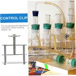 Gatuida 20pcs Ergonomic Grip Tube Clamp for Lab Tube Holder Crimp Hose Clamps Spring Water Stopper Flatjaw Pinchcock Adjust Pinchcock