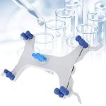 Aluminum Burette Clamp, Lab Adjustable Buret Clamp/Holder Spring Accessory Dual Test Tube Clamps Loaded Laboratory Rubber Holder Titration Stand Accessories