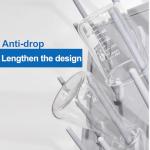 Heytaful Lab Drying Racks for Lab Glassware and Bottles Wall Mounted Test Tube Dryer Detachable PP Lab Rack White (Small 27pegs)