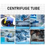 Njvial 200Pcs 10ml Round Bottom Centrifuge Tubes with Lids, Plastic Clear Lab Test Sample Vials with Snap Caps and Graduated Measuring Scale