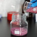 stonylab Graduated Storage Bottle, Premium Glass Round Bottom Reagent Bottle with GL80 Screw Cap, 1000 ml Wide Mouth Media Storage Bottle with Clear Scale