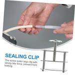 Gatuida 20pcs Ergonomic Grip Tube Clamp for Lab Tube Holder Crimp Hose Clamps Spring Water Stopper Flatjaw Pinchcock Adjust Pinchcock