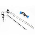 stonylab Chain Clamp and Bosshead Clamp Holder Set, Adjustable Lab Stand Accessory, Aluminum Alloy Glassware Holder for Beakers and Funnels, Fits 40-145 mm Diameter