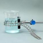 stonylab Chain Clamp and Bosshead Clamp Holder Set, Adjustable Lab Stand Accessory, Aluminum Alloy Glassware Holder for Beakers and Funnels, Fits 40-145 mm Diameter