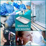 COYMOS 3 Pack Surgical Tray, Stainless Steel Tray for Lab Instrument Supplies, Tattoo Tool (Silver)