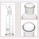 Lab Glass Vacuum Trap with Two Bend Tubes - 60ml