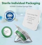 50 Pack Sterile PES Syringe Filters, 0.22 μm