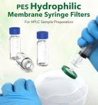 50 Pack Sterile PES Syringe Filters, 0.22 μm