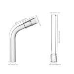 Solo Glass Tube Stem Set - 110mm Straight & Curved