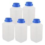 5-Pack 1500ml Wide Mouth Plastic Reagent Bottles