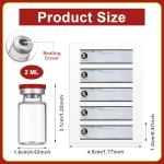 20 Pack 2ml Sterile Glass Vials with Labels
