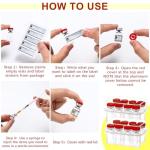 20 Pack 2ml Sterile Glass Vials with Labels