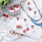 20 Pack 2ml Sterile Glass Vials with Labels