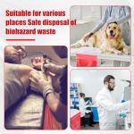 500 Red Biohazard Waste Bags - 11"x15