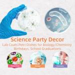 Stackable Plastic Petri Dishes with Lids - 20 Pack