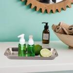 12 PCS 8.86 x 4.7 Inch Small Surgical Tray, Stainless Steel Medical Tray with Seamless Trays and Moderate Edge Height for Tattoo, Resin, Bathroom, Lab Instrument Supplies, by GENHAKON.