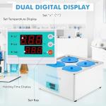 12L Digital Thermostatic Water Bath with 4 Openings
