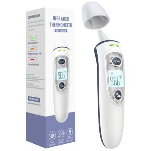 Digital Ear and Forehead Thermometer with Alarm