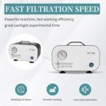 LABHOUSE Lab Diaphragm Vacuum Pump VP-30L Portable Mini Oilless Diaphragm Oil Free 30L/min & Rubber Tube for Laboratory Vacuum Filtration,Positive and Negative Pressure,110V-220V