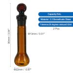 PATIKIL 5ml Borosilicate Glass Volumetric Flask Set