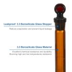 25ml Borosilicate Glass Volumetric Flask, 2-Pack