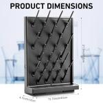 Pushglossy 27-Peg Lab Drying Rack for Glassware