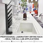 Pushglossy 27-Peg Lab Drying Rack for Glassware