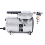 Oilless Diaphragm Vacuum Pump, Industrial Oil Free Vacuum Suction Pump 20-23L/min, 1450/1700r.p.m High Speed Lab Oil-Free Mute Suction Vacuum Pump Suitable for Food Vacuum Packaging