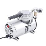 Oilless Diaphragm Vacuum Pump, Industrial Oil Free Vacuum Suction Pump 20-23L/min, 1450/1700r.p.m High Speed Lab Oil-Free Mute Suction Vacuum Pump Suitable for Food Vacuum Packaging