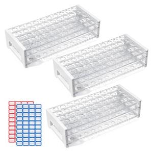 Plastic Test Tube Rack Holder - 3PCS, 50 Holes