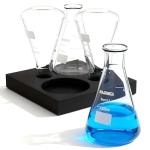 JOLABEAR 1000ml Borosilicate Glass Erlenmeyer Flasks