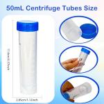 50 ml Plastic Centrifuge Tubes - 150 Pack