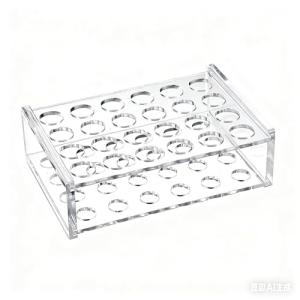 Acrylic Test Tube Rack Holder with 24 Sockets