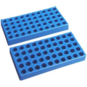 Jualyue 2PCS Test Tube Rack, 50 Slots