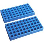 Jualyue 2PCS Test Tube Rack, 50 Slots
