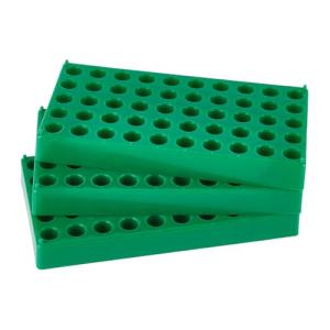 Stackable Green Vial Rack for 50 Test Tubes