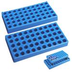 Jualyue 2PCS Test Tube Rack, 50 Slots