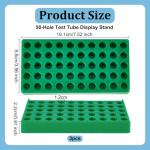 Stackable Green Vial Rack for 50 Test Tubes