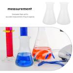 6-Pack 100ml Graduated Conical Laboratory Flasks