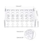 Acrylic Test Tube Rack Holder with 24 Sockets