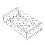 Acrylic Test Tube Rack Holder with 24 Sockets