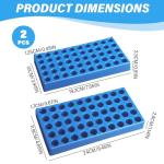 Jualyue 2PCS Test Tube Rack, 50 Slots