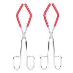 Lab Beaker Tongs Lab Tool Supplies 9.8in Length with Rubber Coated Ends for 50mL - 1000mL Capacity Beaker
