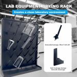 YTFLOT Wall-Mount Lab Drying Rack with 27 Pegs