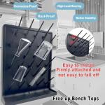 YTFLOT Wall-Mount Lab Drying Rack with 27 Pegs