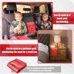 500 Red Biohazard Waste Bags - 11"x15