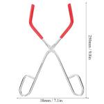 Lab Beaker Tongs Lab Tool Supplies 9.8in Length with Rubber Coated Ends for 50mL - 1000mL Capacity Beaker